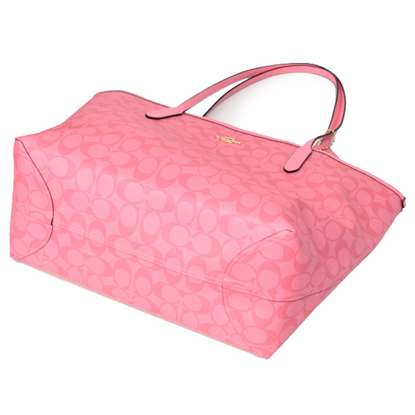 COACH】コーチ コーティングキャンバス スムースレザー シグネチャー