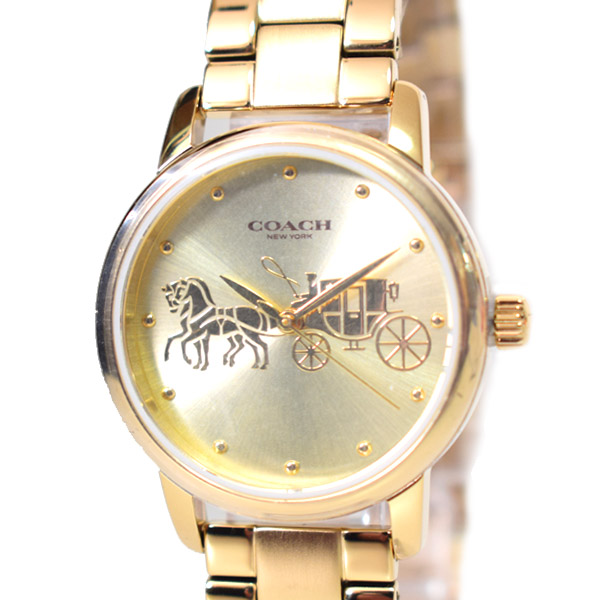 COACH】コーチ ステンレススチール グランド ホースアンドキャリッジ