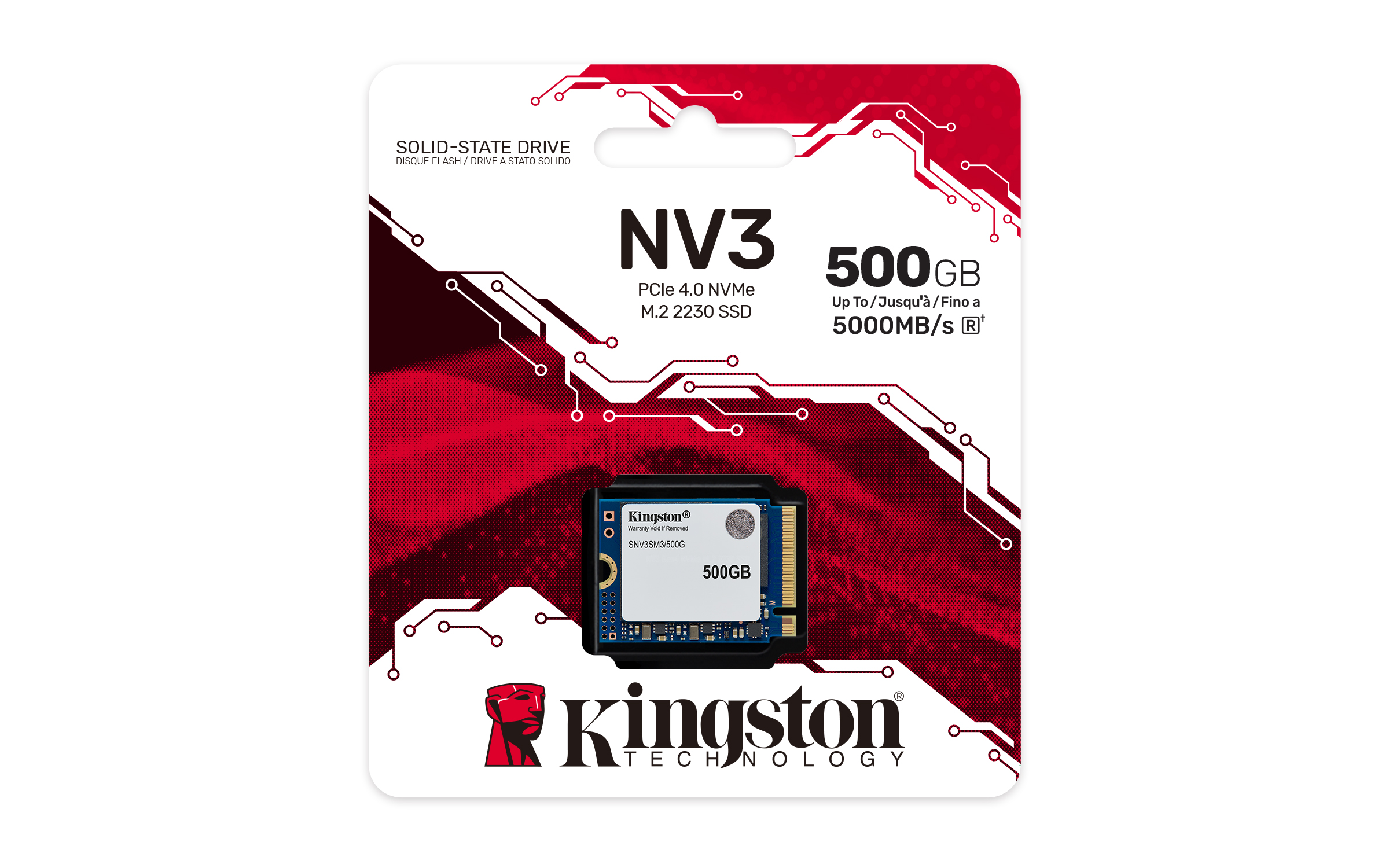 Kingston NV3 500GB M.2-2230 PCIe Gen4 x4 NVMe SSD - CCL Computers
