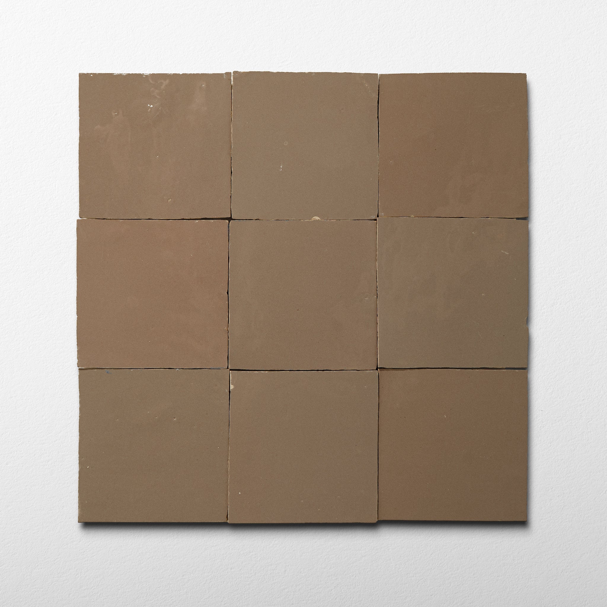 Handmade Moroccan Zellige 4x4 Latte Terracotta Tile | Cemento
