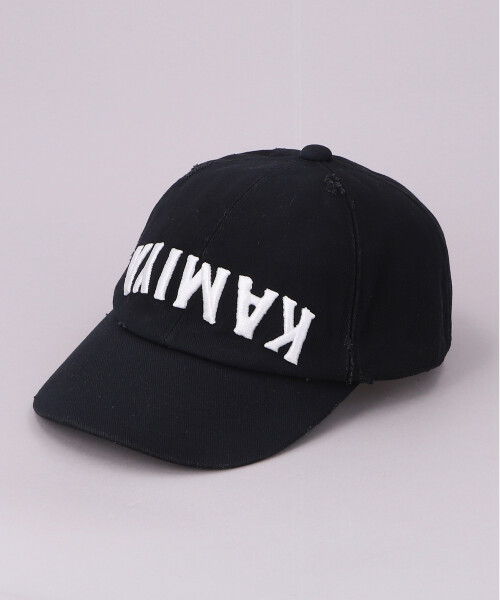 KAMIYA x CA4LA UPSIDEDOWN KAMIYA CAP(ONESIZE BLACK): キャップ帽子
