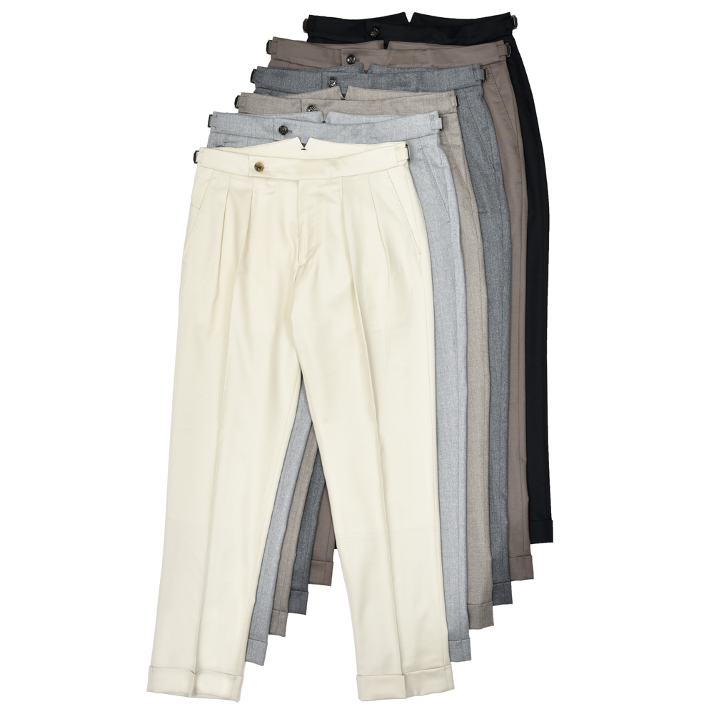 T*T様 BERWICH スコッチ ベージュ 2プリーツ スラックス 44 T*T様