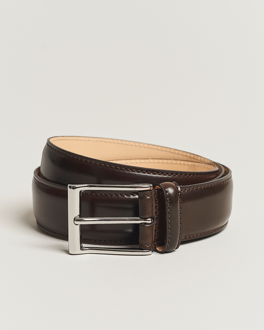 Auralee Leather Square Buckle Belt Black at CareOfCarl.com