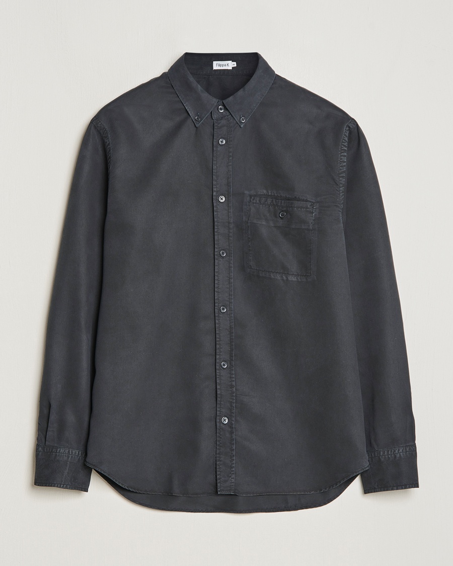 Auralee Super Light Wool Shirt Black at CareOfCarl.com