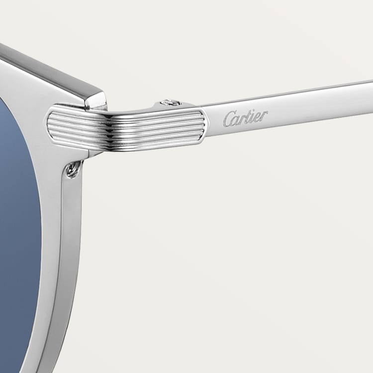 CRESW00289 - C de Cartier Sunglasses - Metal, gray PVD finish