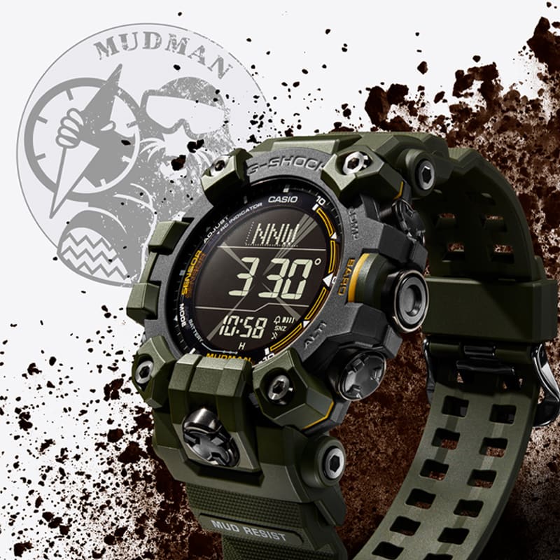 MUDMAN - GW-9500 - マッドレジスト構造 | G-SHOCK 腕時計
