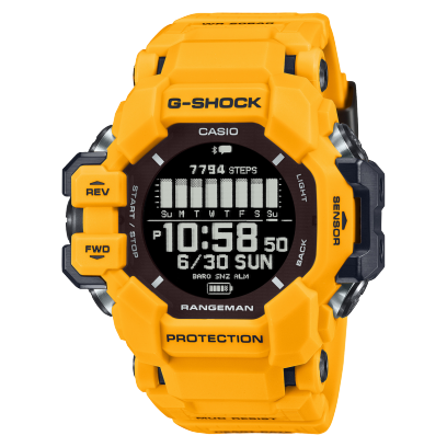 GPRH1000-9 | Yellow Rangeman GPS Navigation Watch | Casio G-SHOCK
