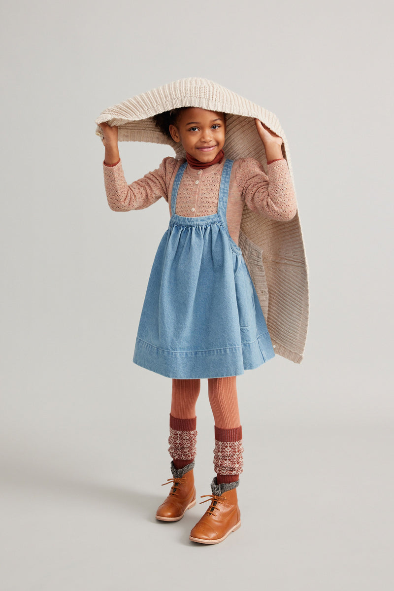 Soor Ploom Eloise Pinafore - Light Denim – Casp Baby Mommy & Me