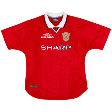 1999-00 Manchester United 'CL Winners' Shirt Beckham #7 - 8/10 - (XL)