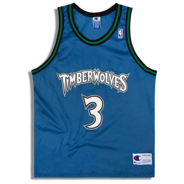1996-08 Minnesota Timberwolves Champion Away Shorts - 8/10 - (XXL)