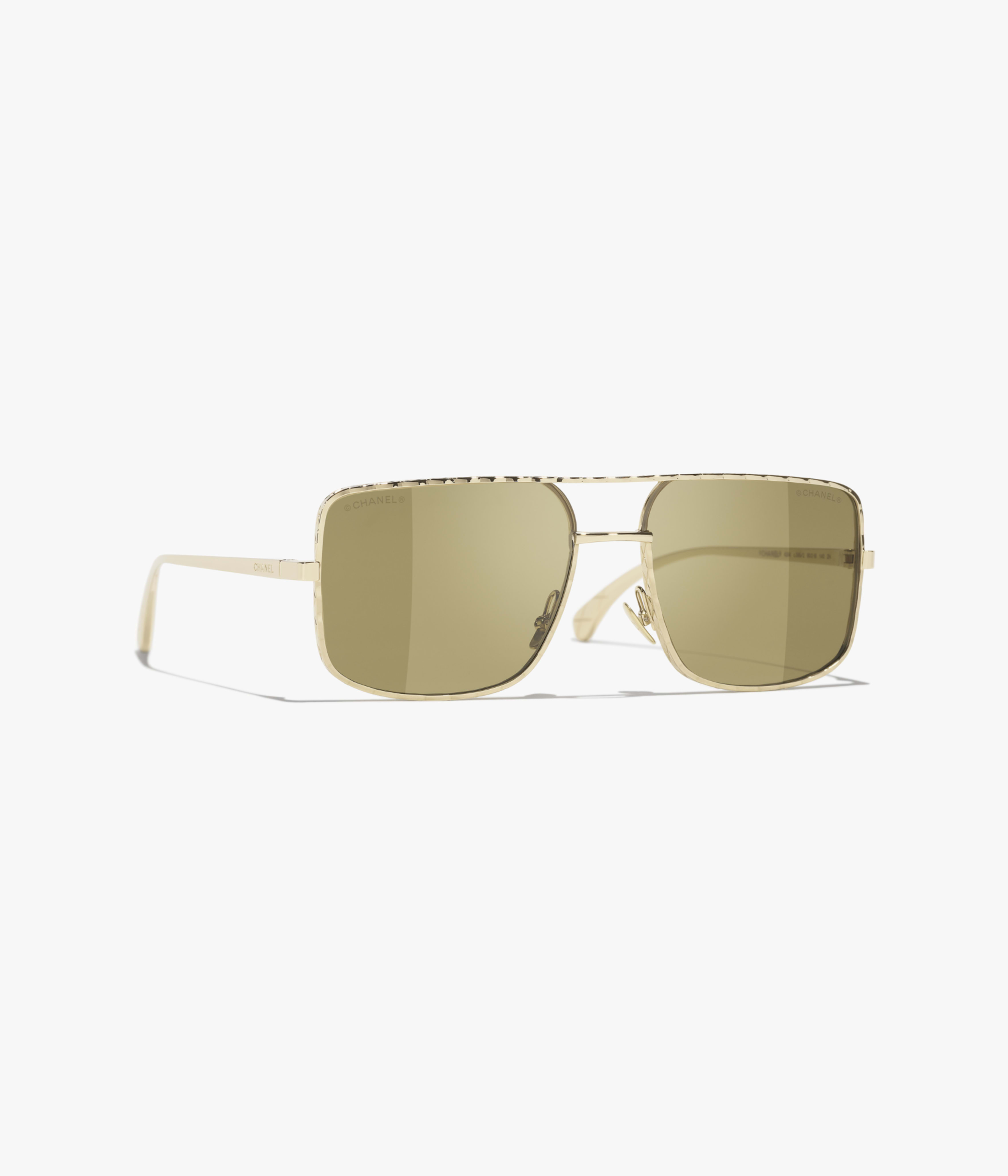 CHANEL Sunglasses: Pilot Sunglasses, metal — Fashion | CHANEL