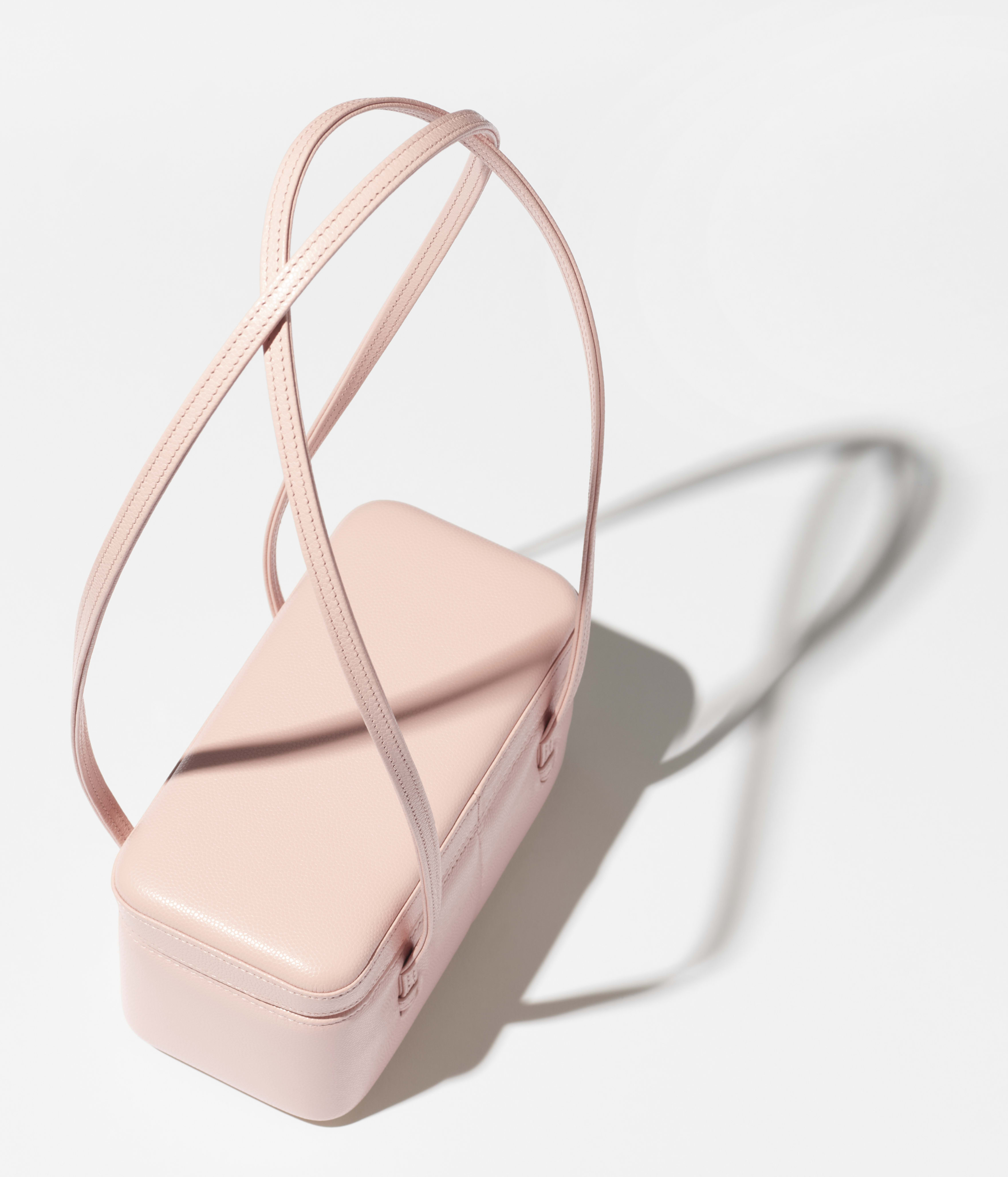 ロング ヴァニティ ケース - シャイニー グレインド カーフスキン