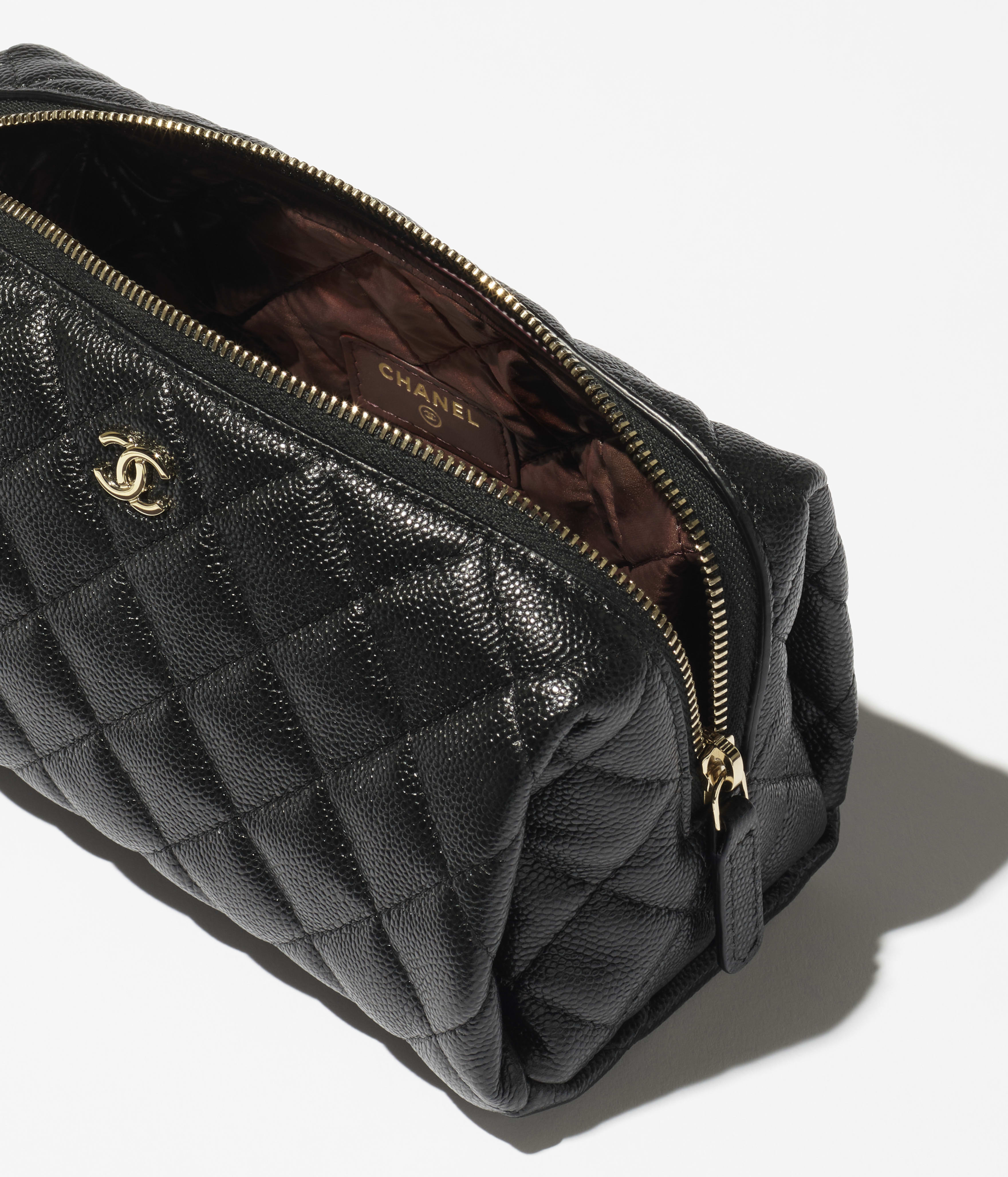 クラシック ジップ ケース - シャイニー グレインド カーフスキン