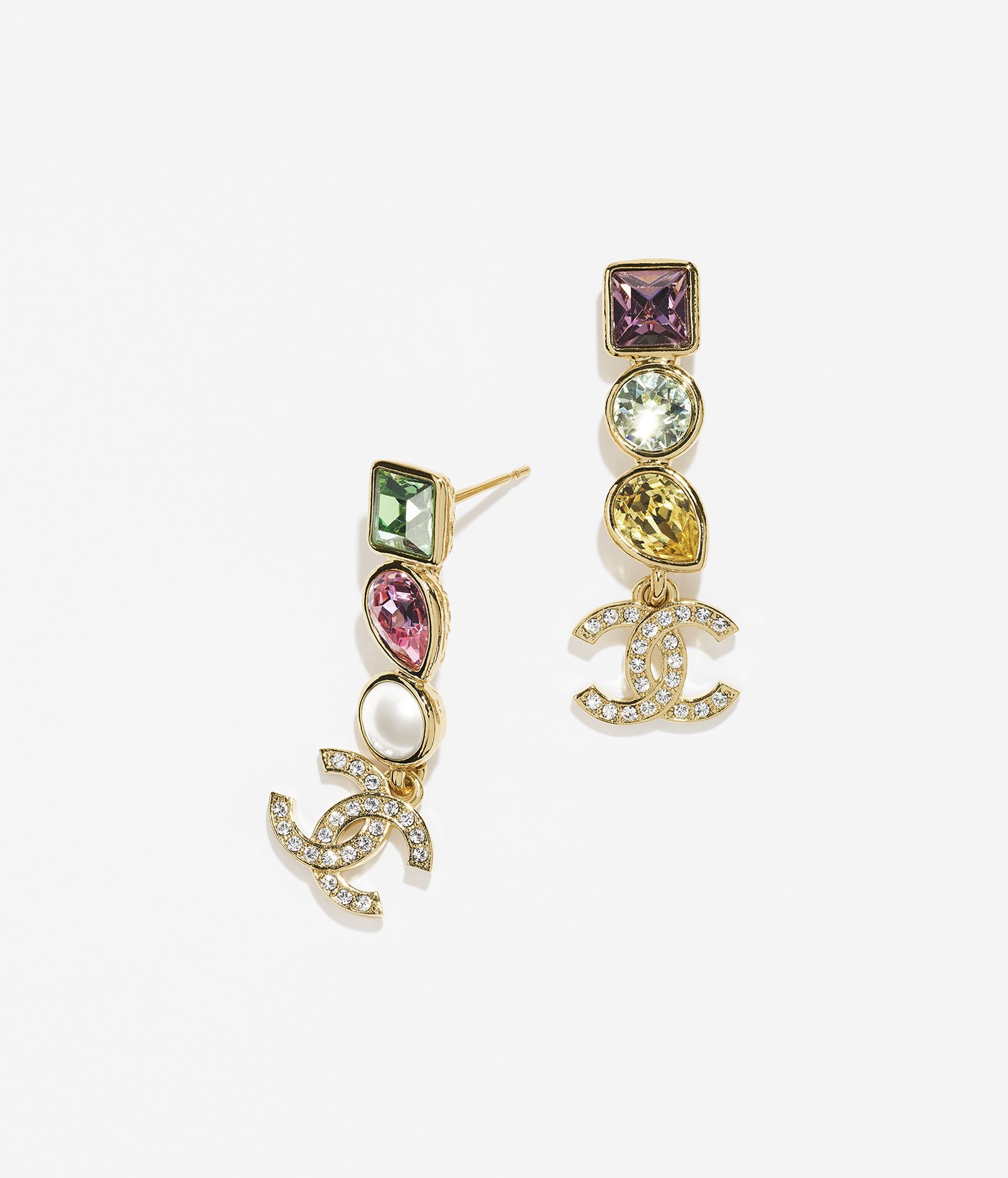 スカーフ - シルク サテン、グリーン & ゴールド — ファッション