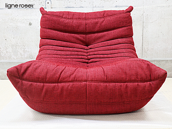 ligne roset】リーンロゼ TOGO トーゴ 1人掛けソファ レッド 出張買取