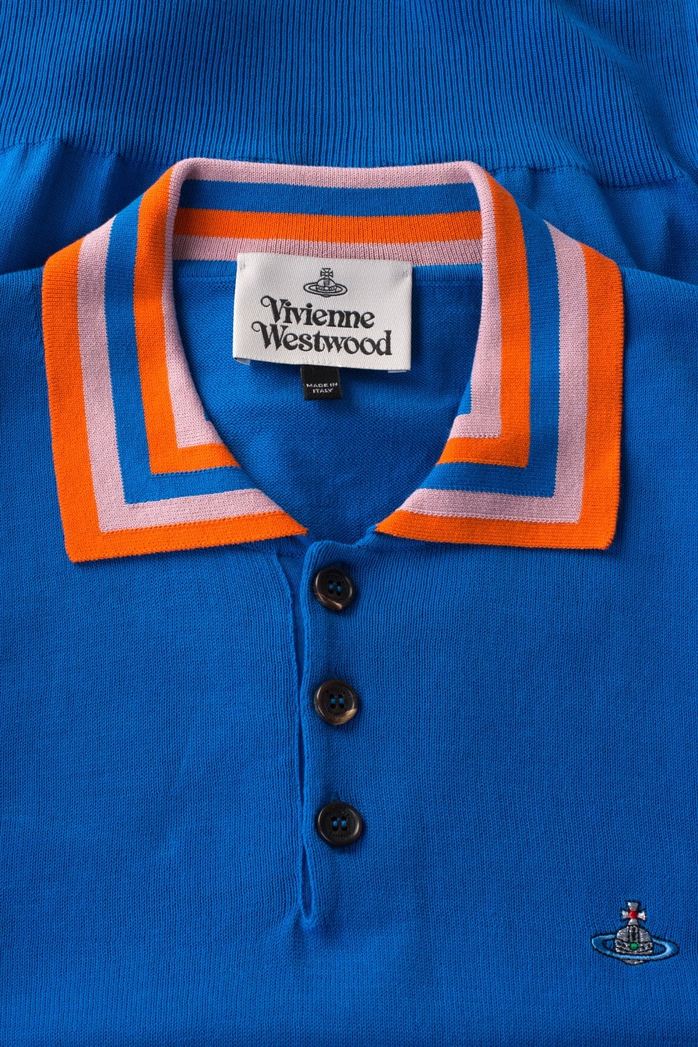 あ*♡様 Vivienne Westwood ラガーシャツ 青オレンジ VIVIENNE