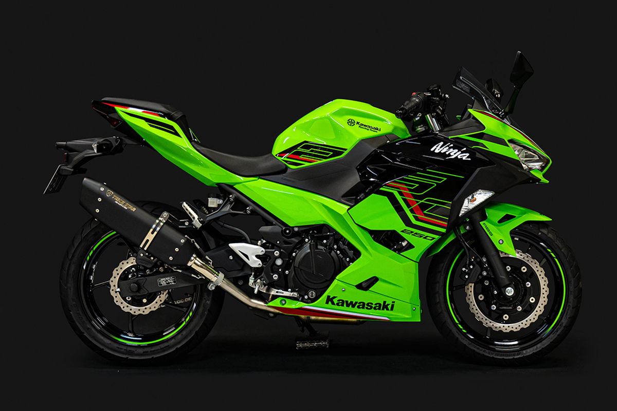 トリックスターから2023 Ninja 250／Z250用スリップオンマフラーが発売