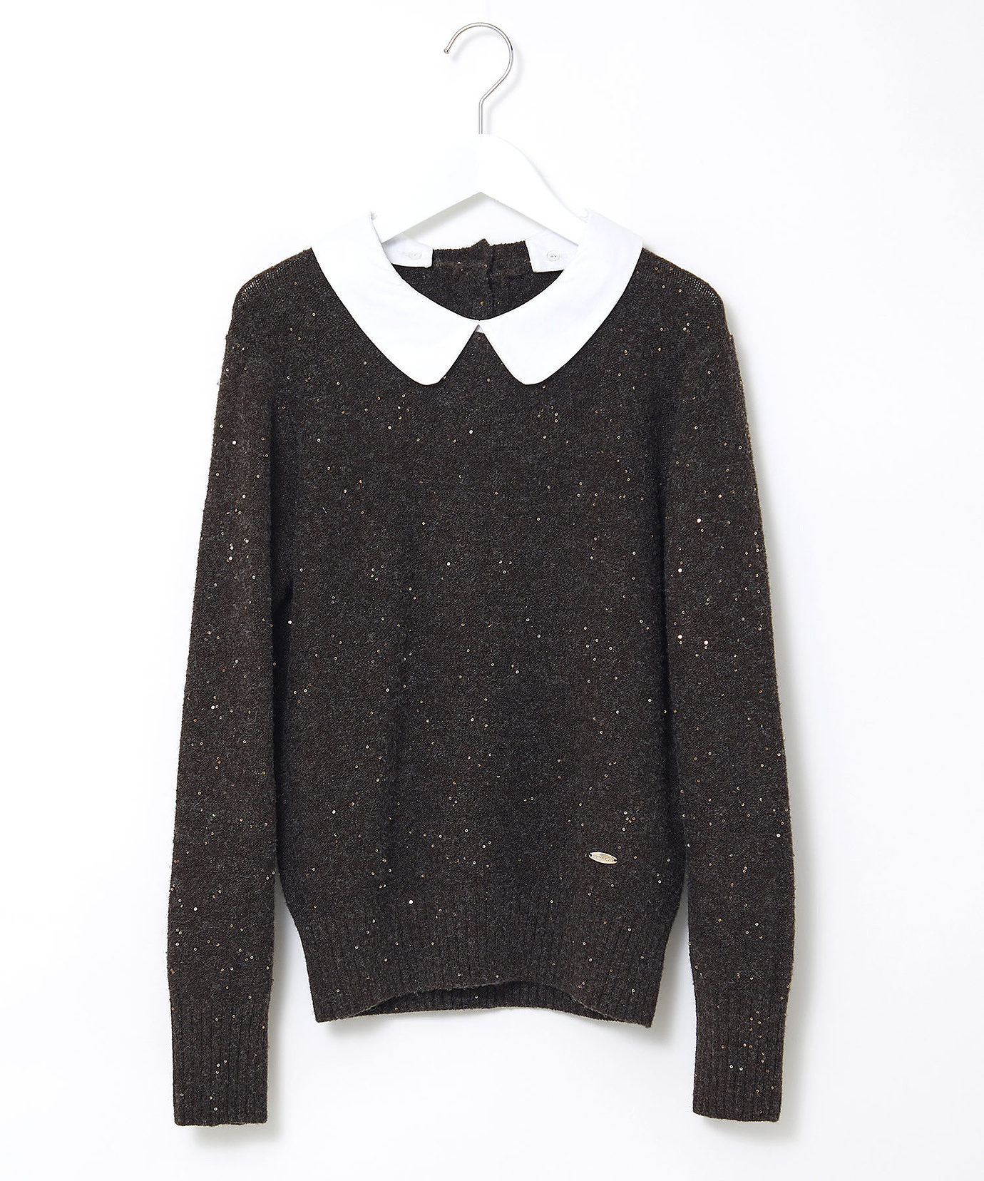 レディース ウールブレンド ショールカラー プルオーバー ニット通販