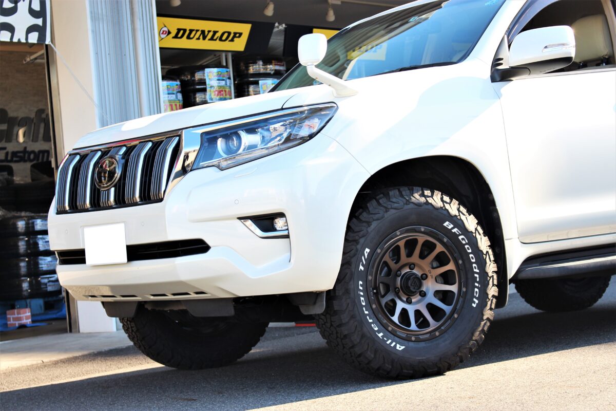 即日取付】150プラド後期 x デルタフォースオーバル 17インチ x BF