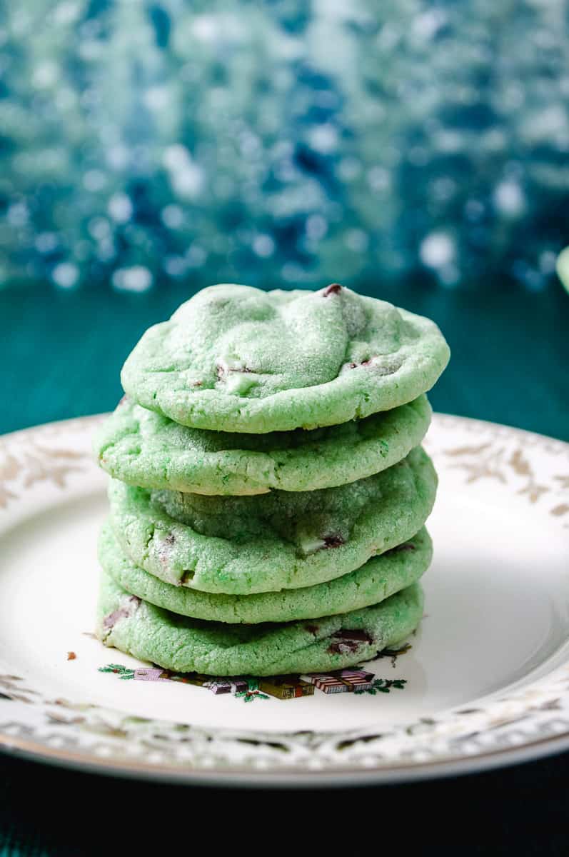 Mint Chocolate Chip Cookies with Sugar Cookie Mix - Crafting a