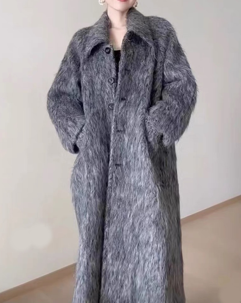 Mohair wool long coat Jacket モヘアウールロングコートジャケット