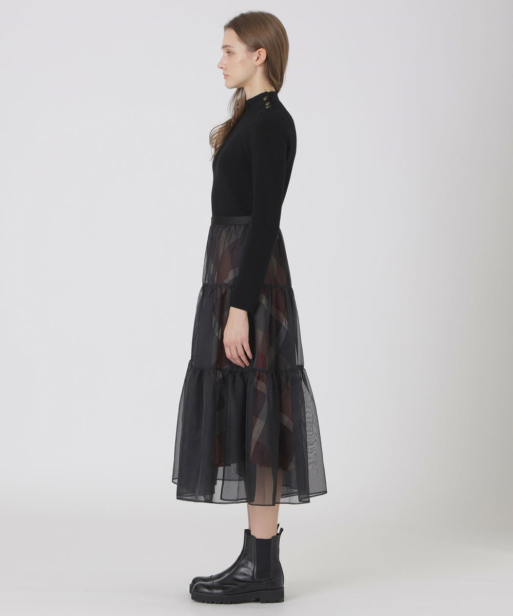 取扱店舗限定】クレストブリッジチェックサキソニーニットドッキング