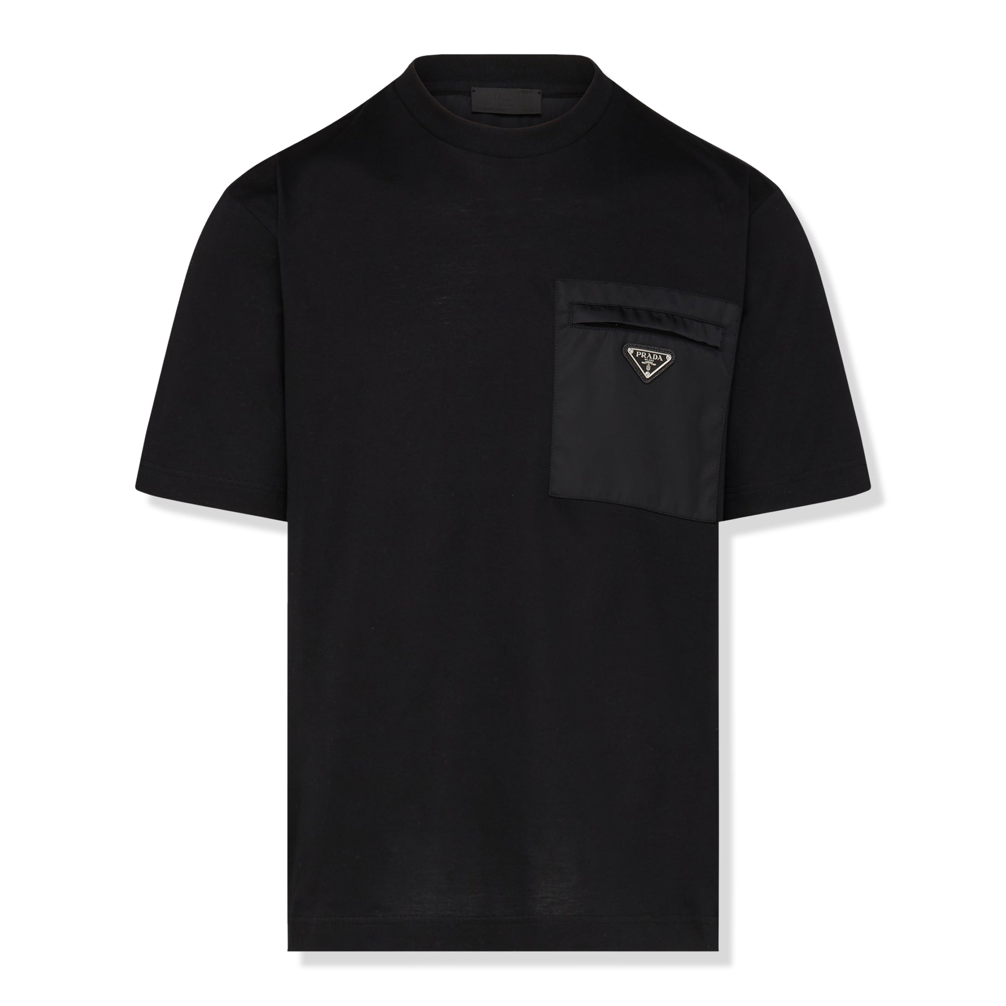 Prada Pocket Re-Nylon Black T Shirt | UJN661S22111CK