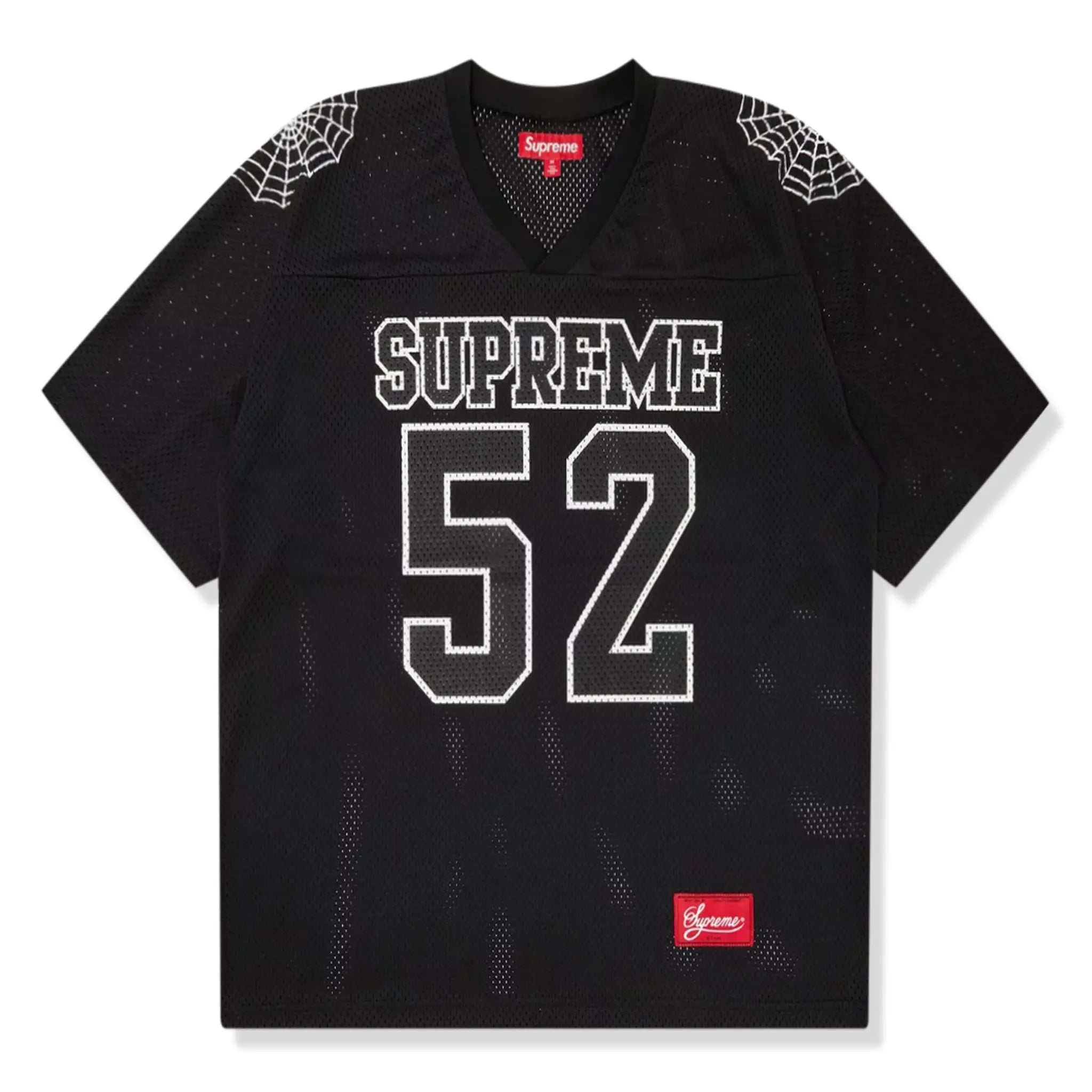 Supreme Spiderweb Black Football Jersey | SS24KN63