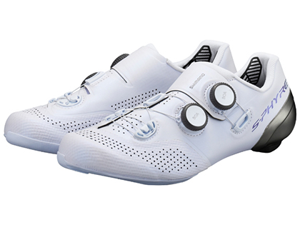 シマノ RC9（SH-RC902）ホワイト SPD-SL ロードシューズ【ワイド
