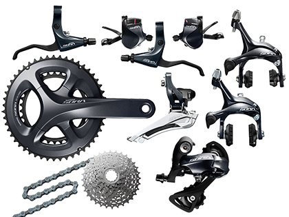 シマノ SORA（ソラ）R3000 フラットバー用 機械式コンポセット（2x9s