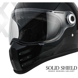 X フルフェイスヘルメット SOLID EDITION グロスグレー - RIDEZ