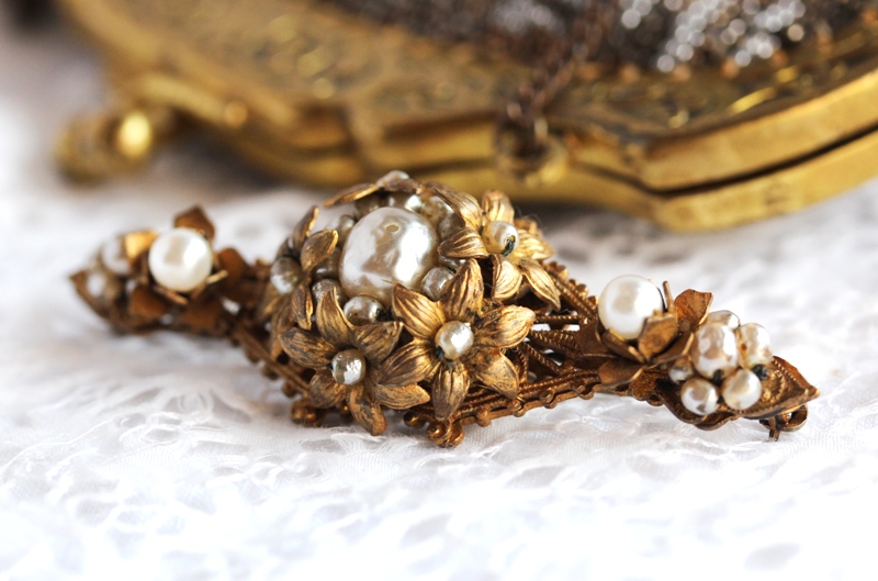 ミリアム・ハスケル バー型ブローチ - Antiques Violetta