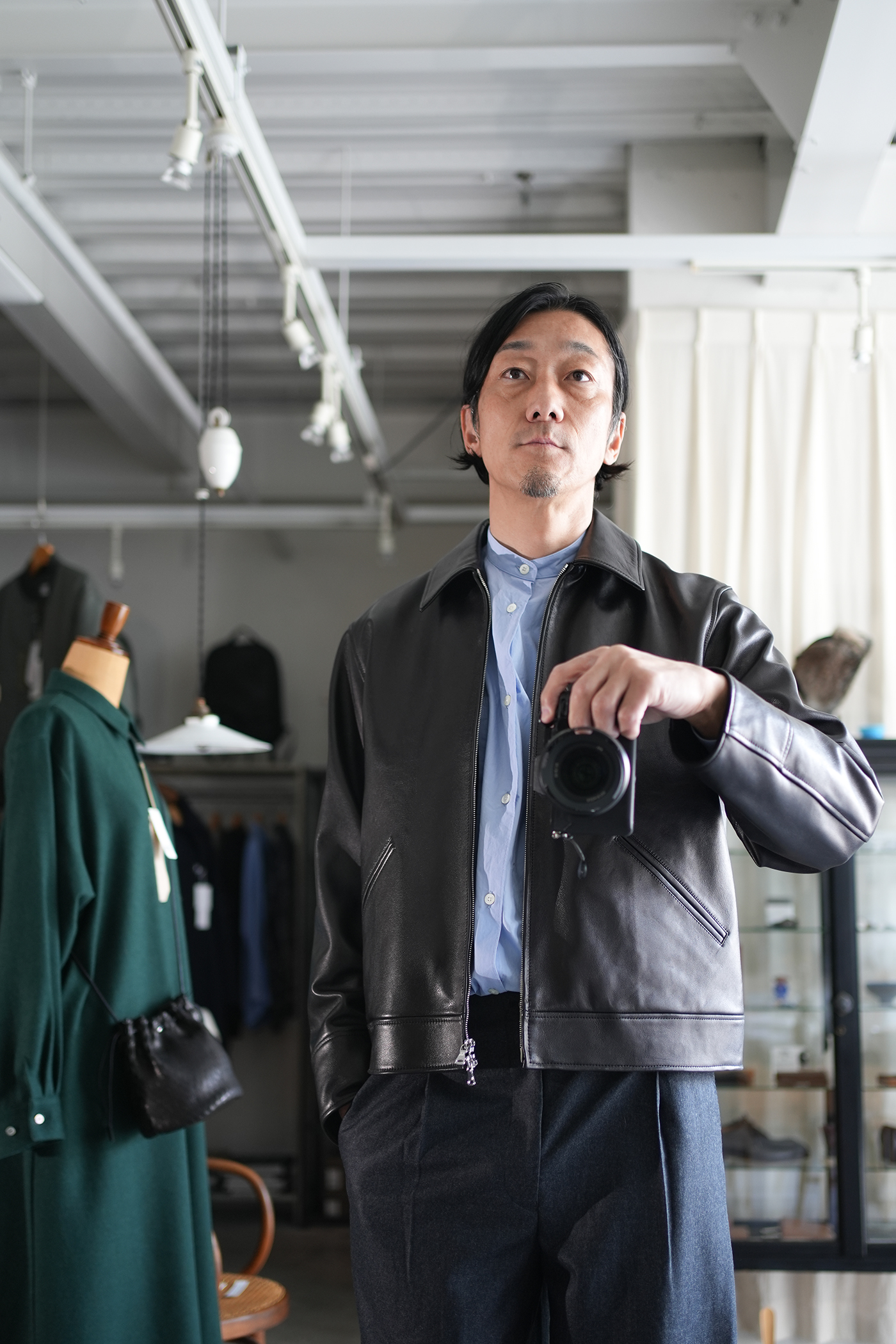 marka」SHEEP LEATHER RIDERS JACKET（ラムレザーライダースジャケット