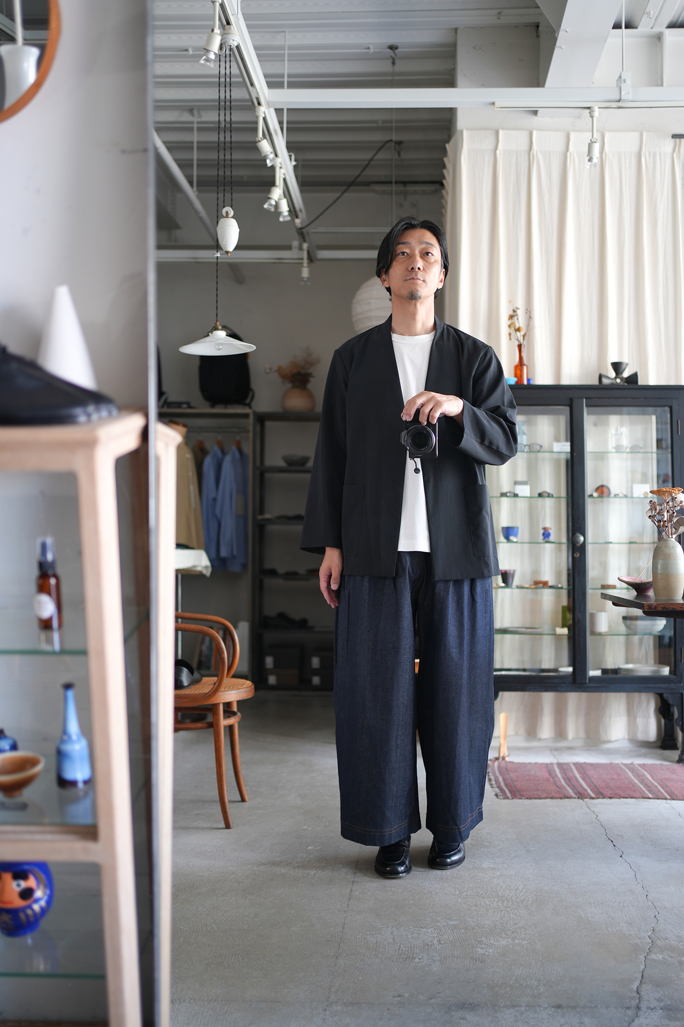 marka」LAPELLESS SHIRT JACKET | ANOTHER LOUNGE