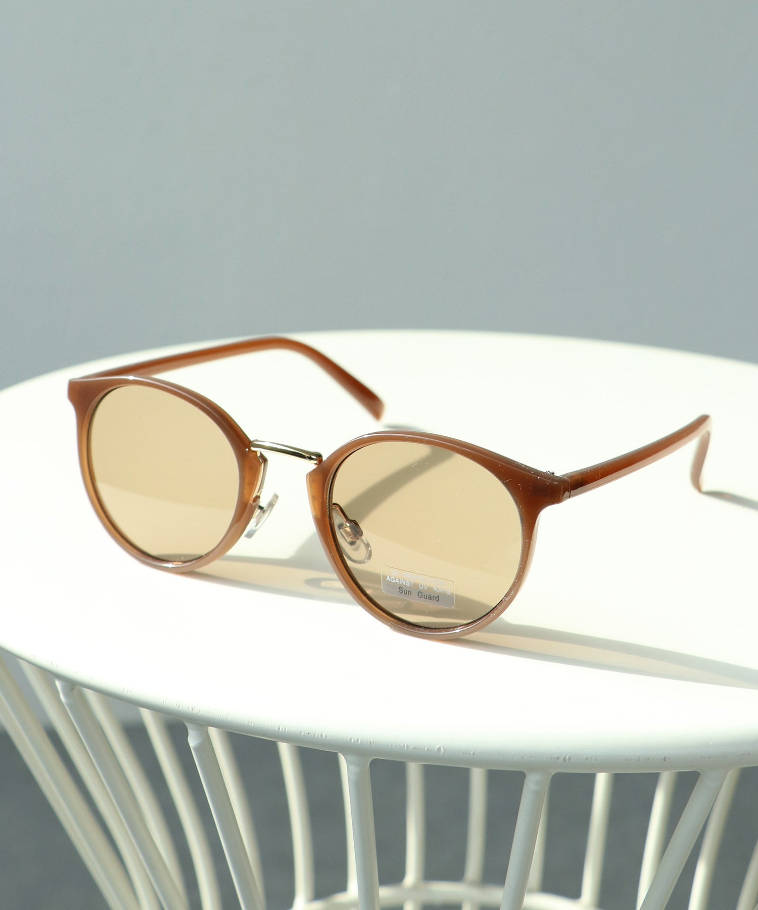 ボストンシェイプサングラス《紫外線透過率1%未満》 | AND ON JIONE