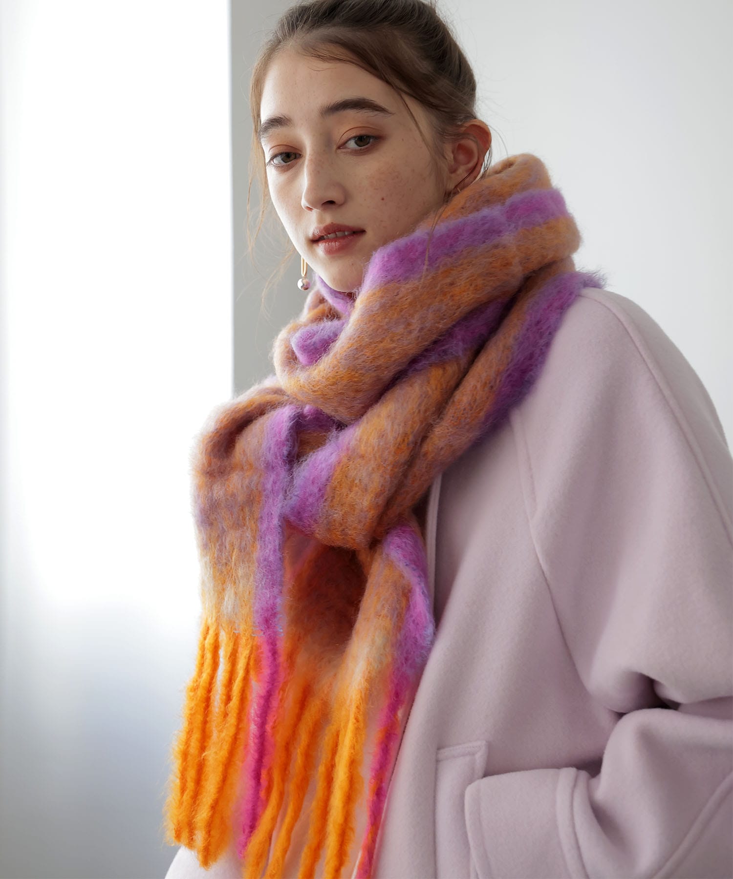 モヘアストール TWIST FRAME【マンタスエスカライ/MANTAS EZCARAY