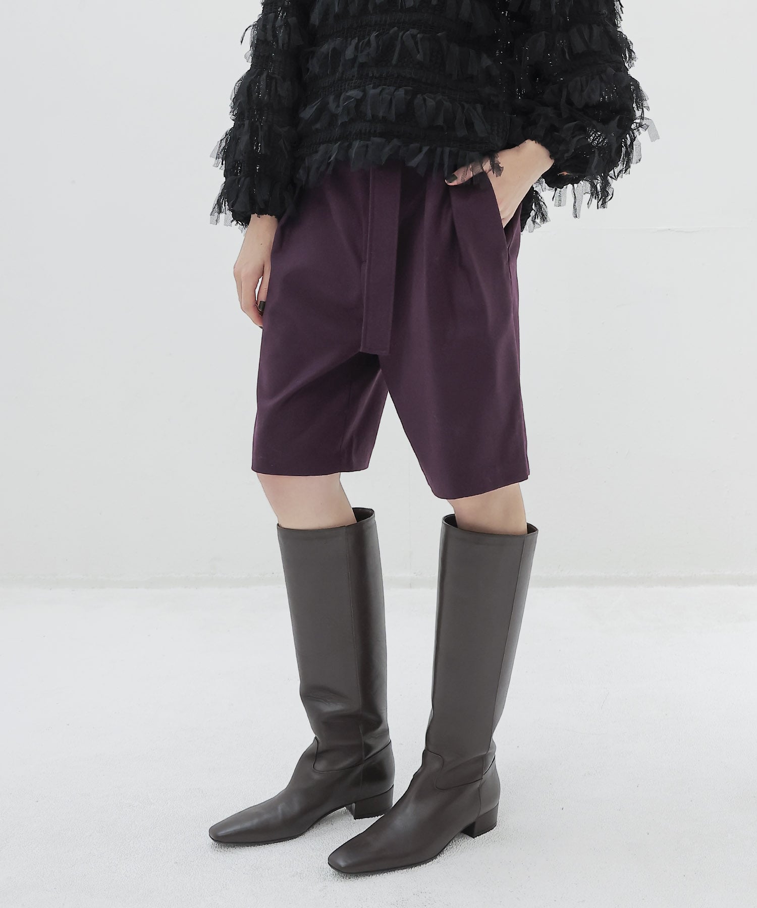 royal flannel half pants | AND ON JIONE STORE（アンドオン）ジオン