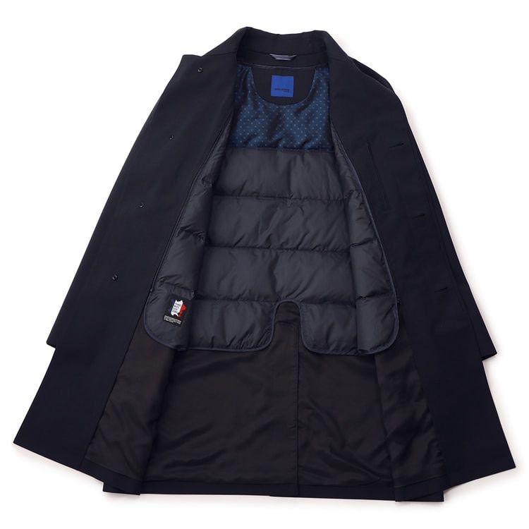 取り外しライナー付き ダウンライナー ステンカラーコート JUNKO SHIMA