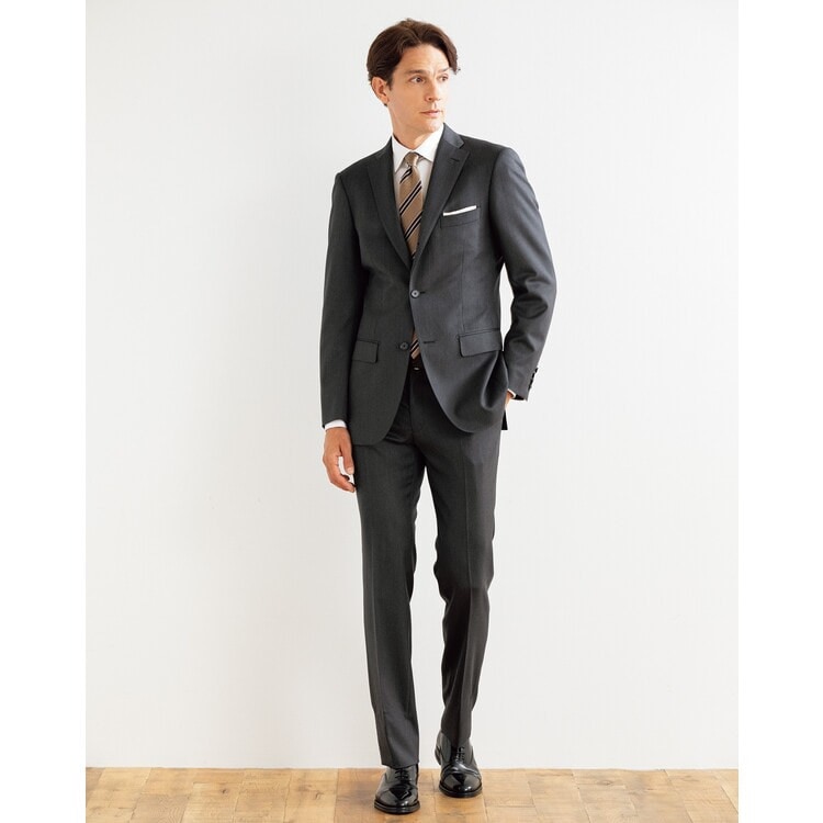 金のスーツ グレー無地調 スリム JUNKO SHIMADA JS homme 【AOKI