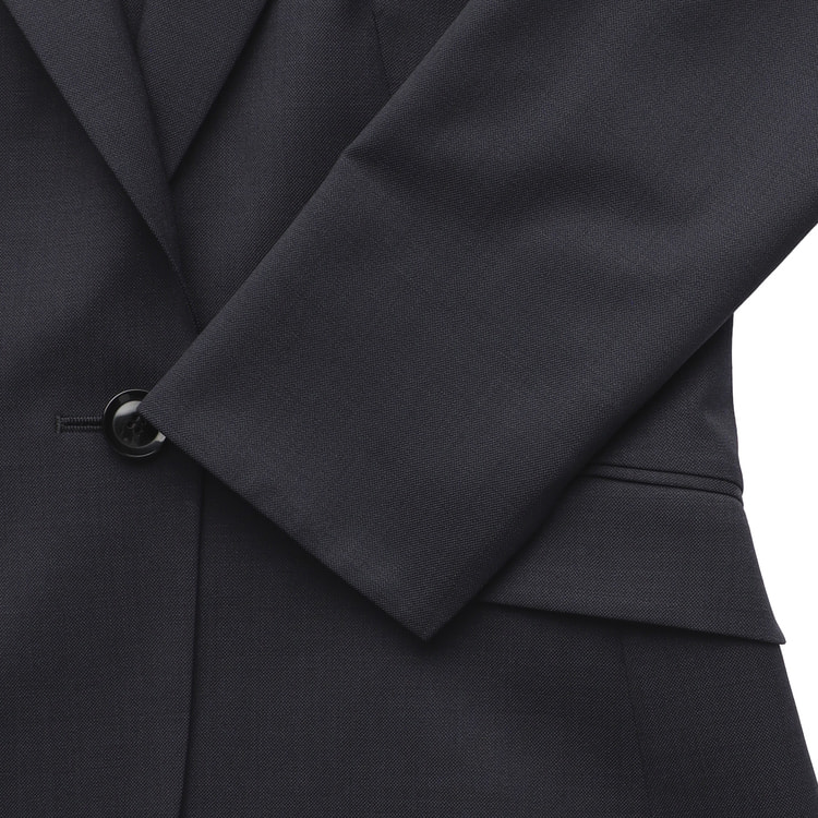 洗える360°キレイスーツ テーラードジャケット セットアップ着用可 紺