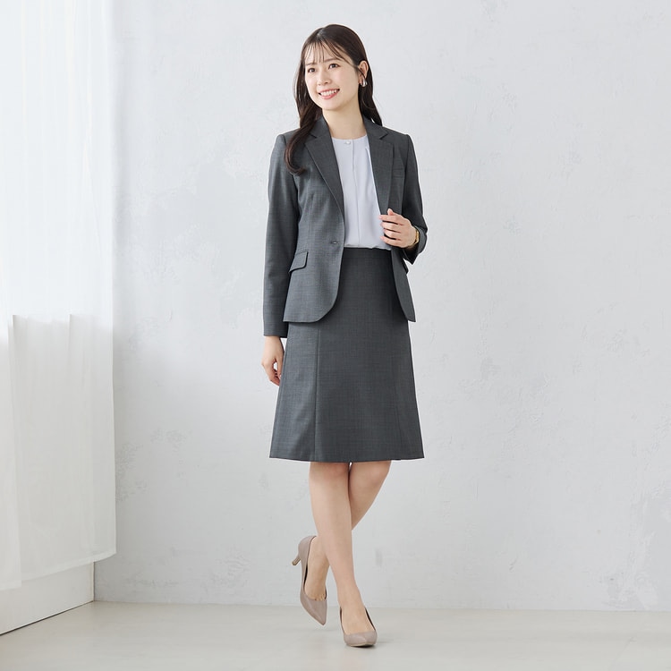 洗える360°キレイスーツ テーラードジャケット セットアップ着用可