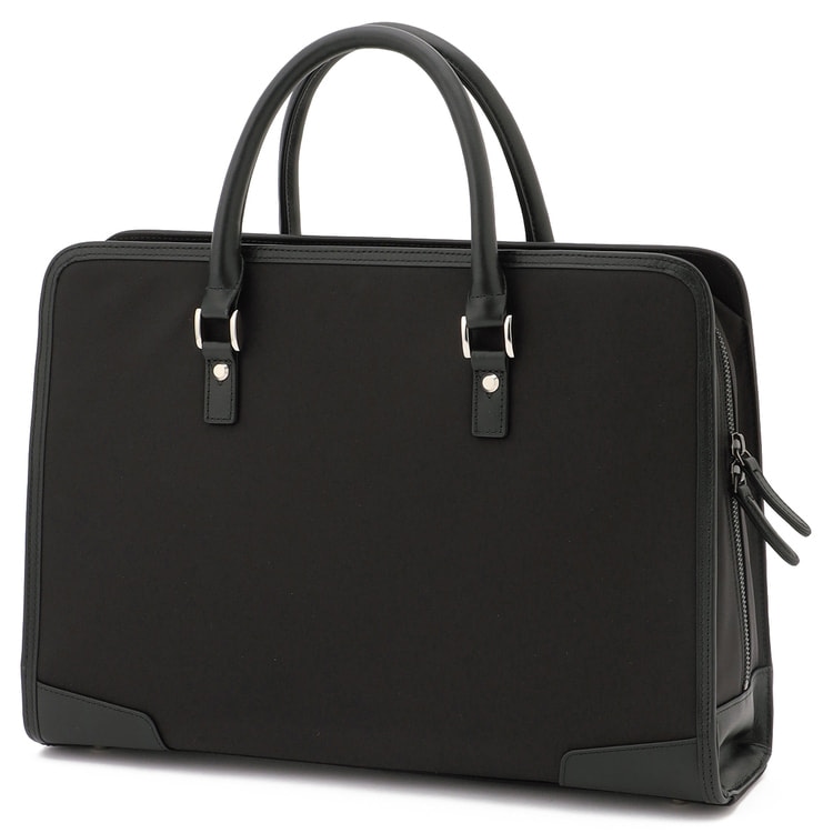 上質素材 ショルダー付き はっ水 ナイロン×レザーコンビブリーフケース