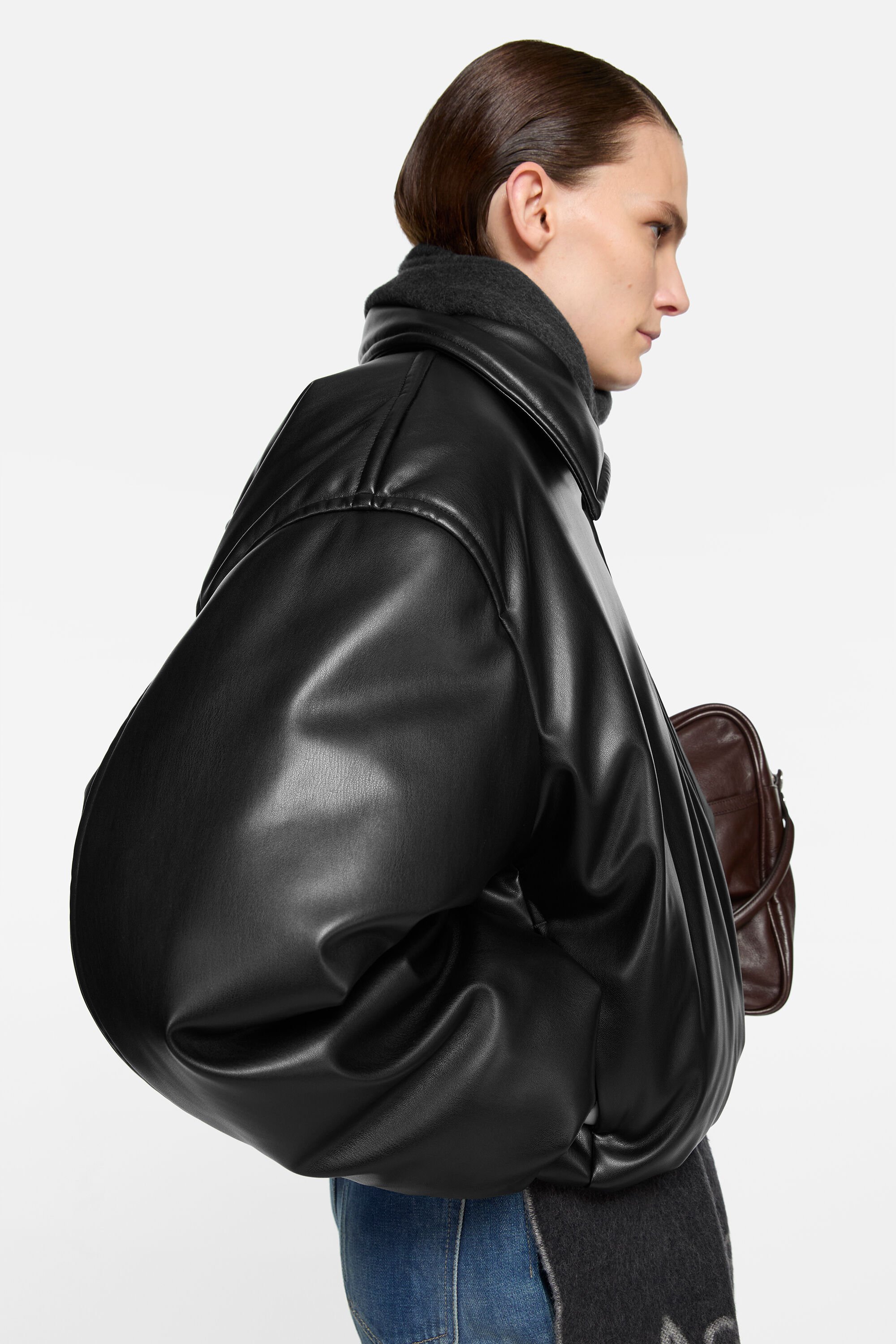 Acne Studios - Faux leather bomber jacket - Black