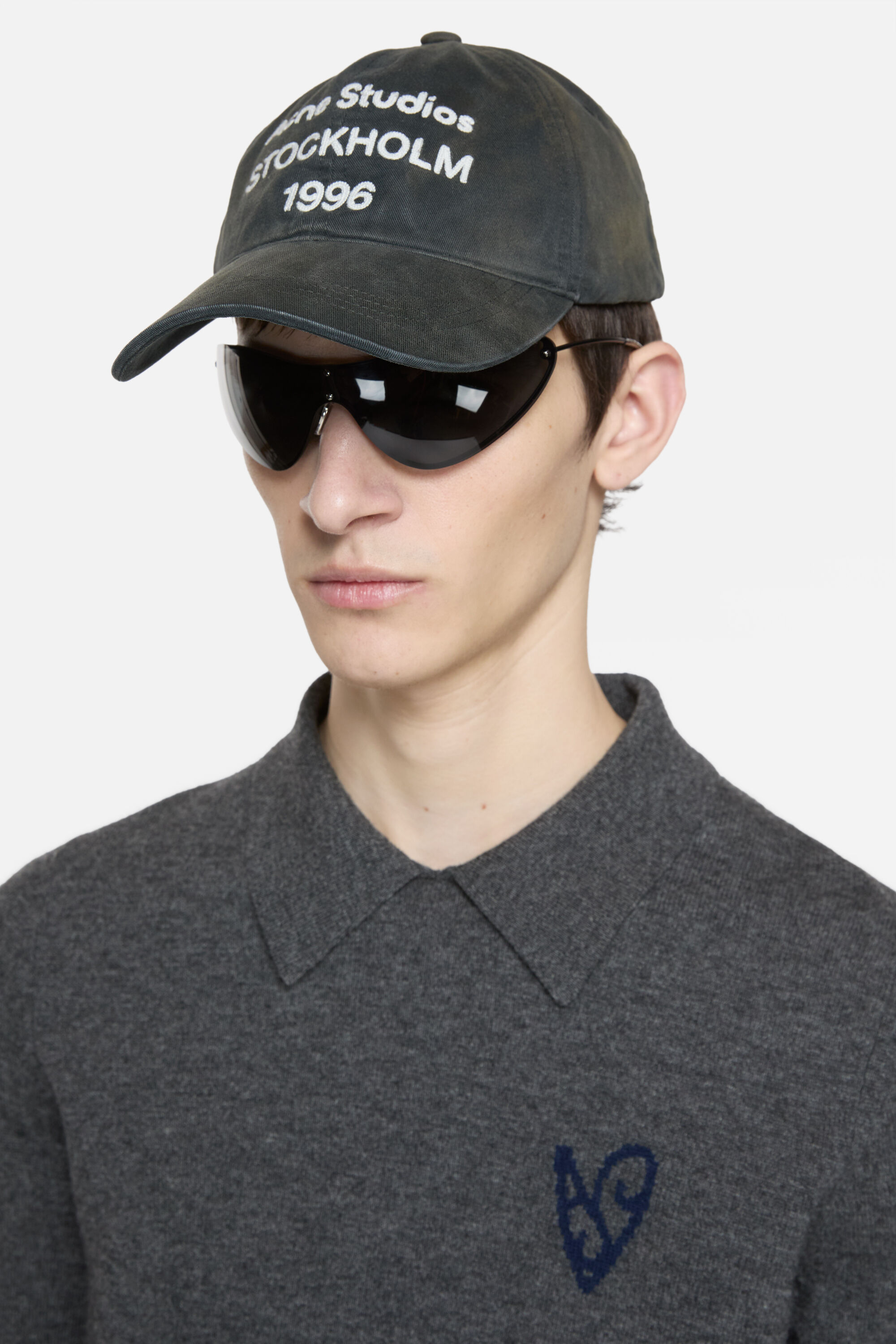 Acne Studios - Logo cap - Faded black