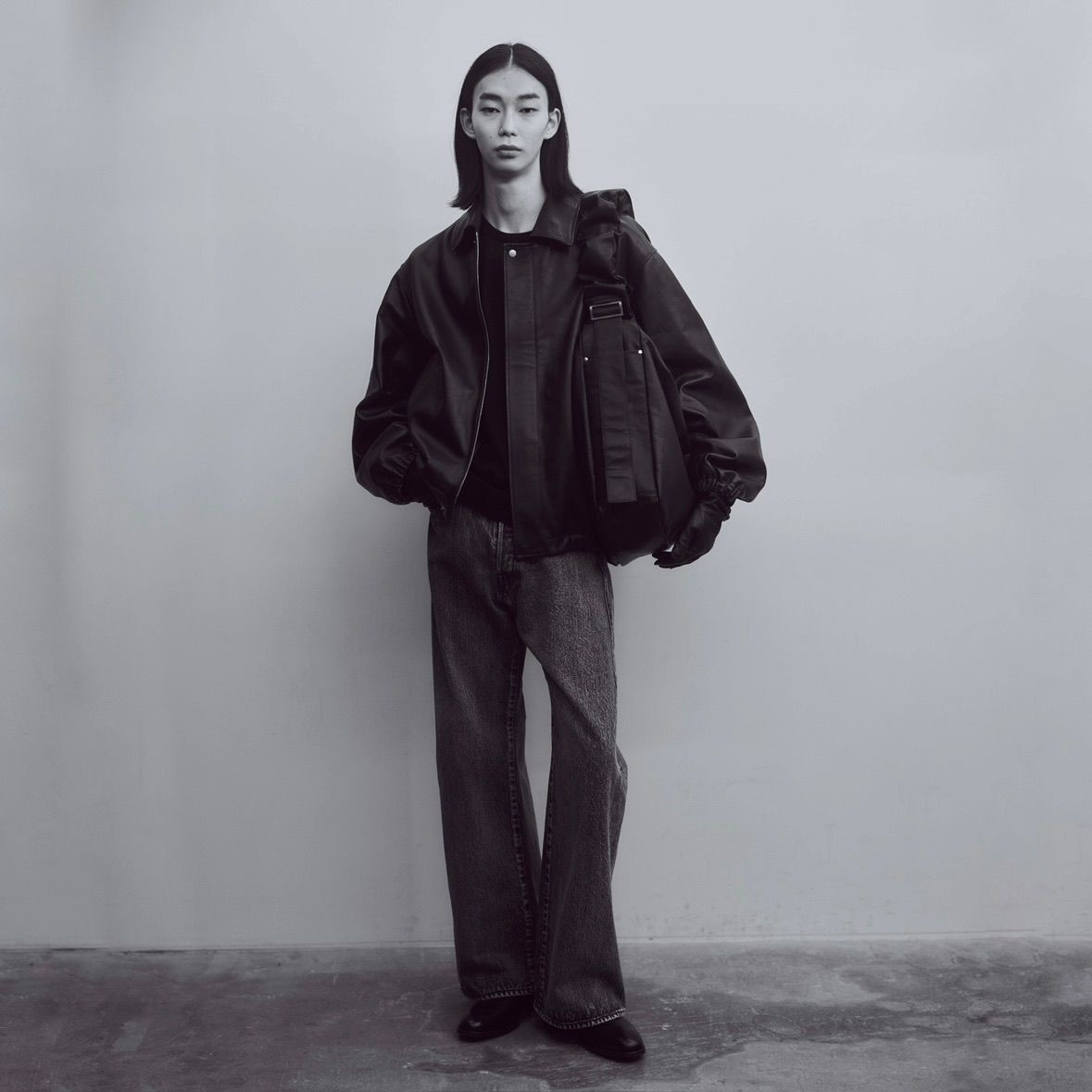 ssstein - 【残り一点】Sheep Leather Zip Short Jacket | ACRMTSM