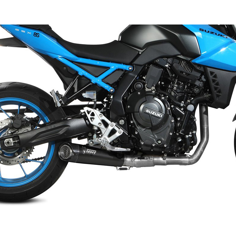 Mivv S.062.SC5B X-M5 Full Exhaust, Black Steel for Suzuki GSX-8S