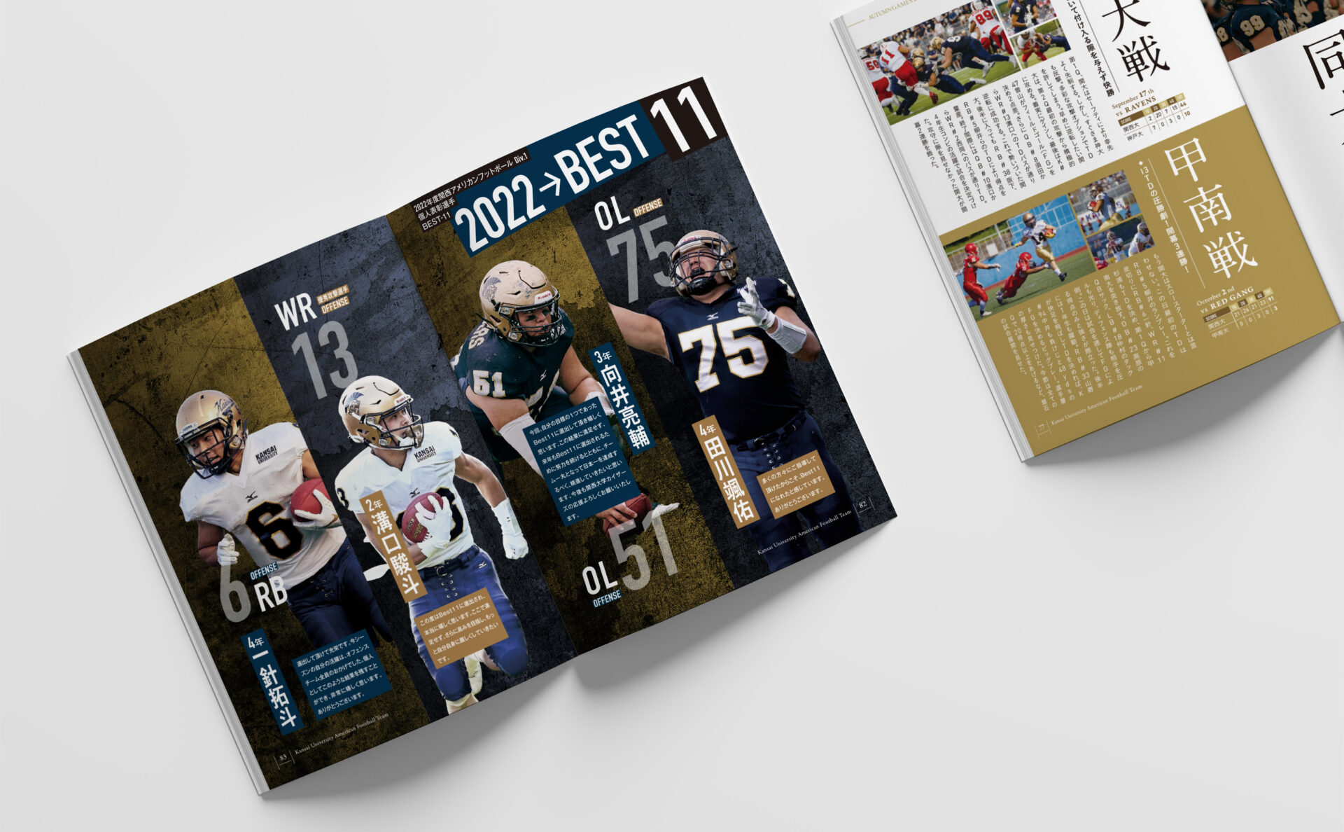 関西学院大学ファイターズ イヤーブック11冊 2006〜2016 関西学院大学