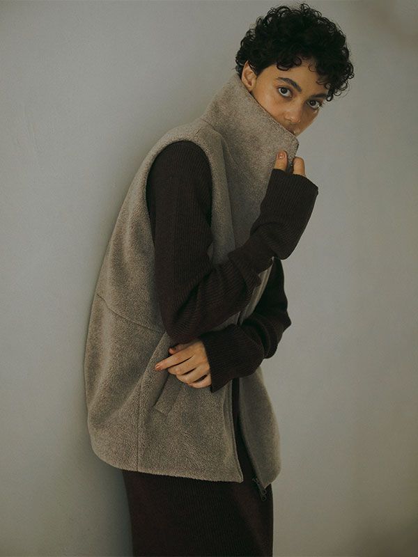 ETRE TOKYO - メルトン フリースベスト | ADDICT WEB SHOP