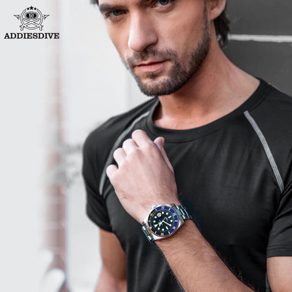 ☆Holiday Sale☆Addiesdive Two Color Sub NH35 Mechanical Watch H3AC