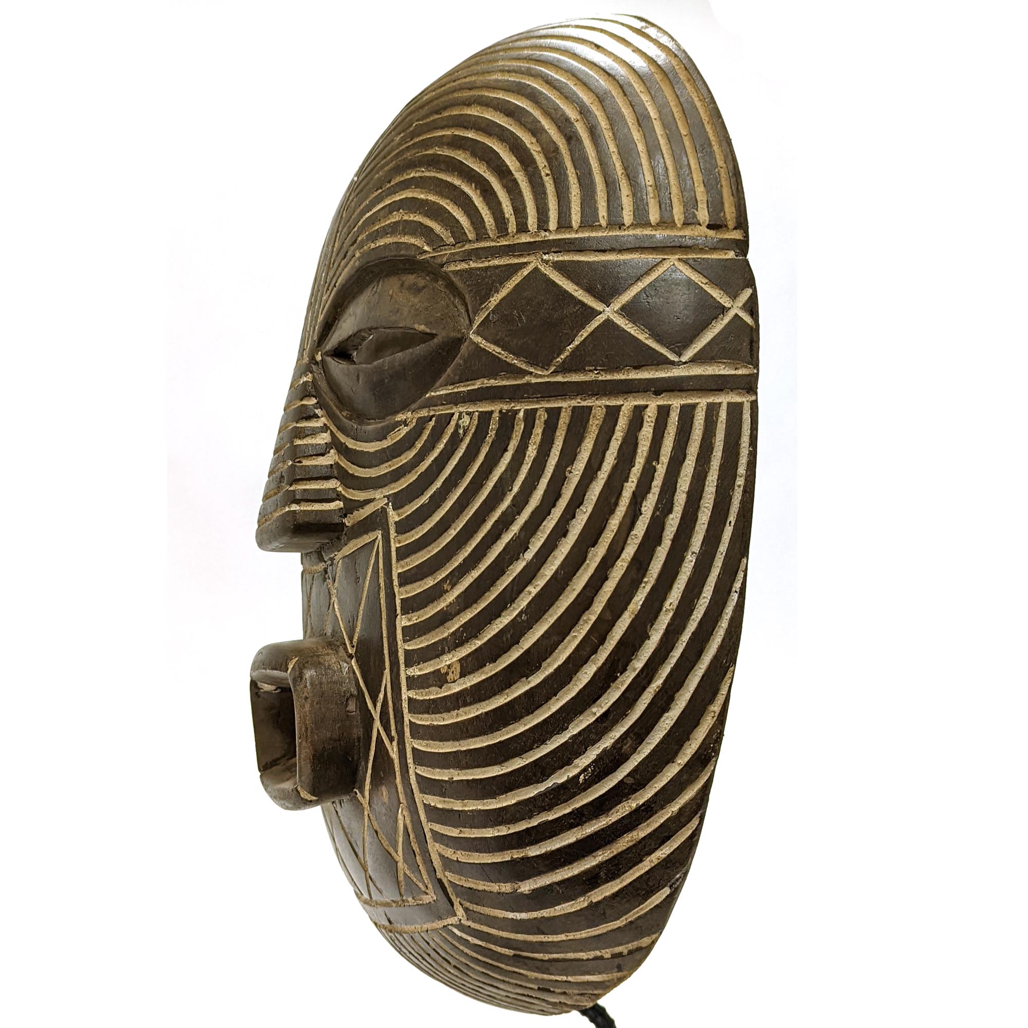 ソンゲ族マスク 46cm アフリカンアート 仮面 （n010-22） - アフリカ